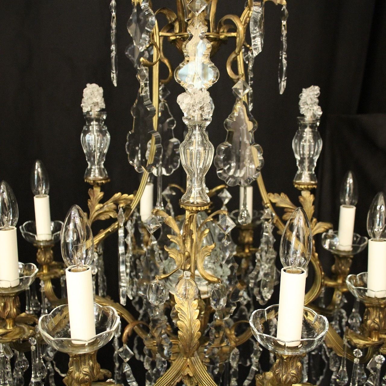 photo furniture French Pair Of Gilded Bronze Antique Chandeliers