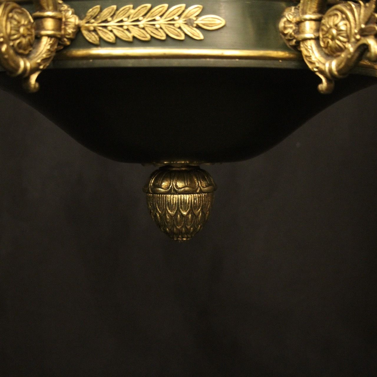 French 19th Century Gilded Bronze Empire 6 Light Chandelier photo vinterior