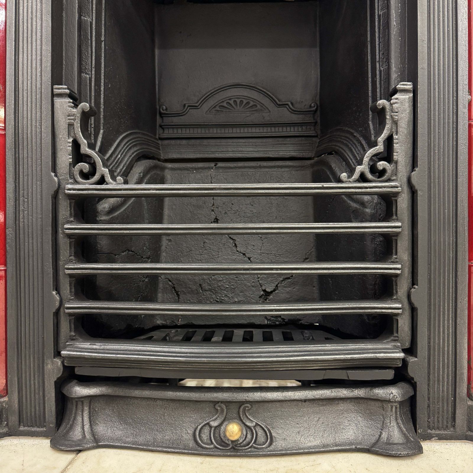 Antique Victorian Tiled Cast Iron Combination Fireplace photo furniture