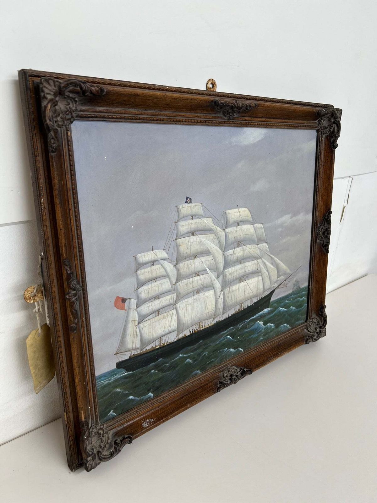 Watercolour On Canvas Of The "Cutty Sark" Copy Of The Original By F Tudgay In 1872 photo furniture