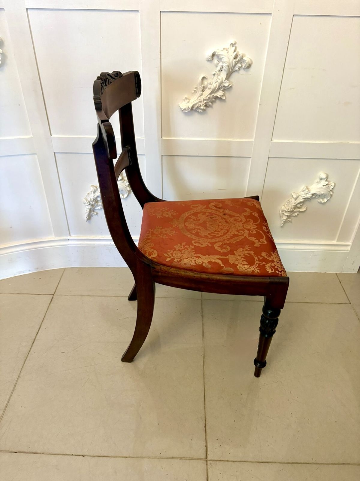 Antique Set Of Six Quality 19th Century Carved Rosewood Dining Chairs photo furniture