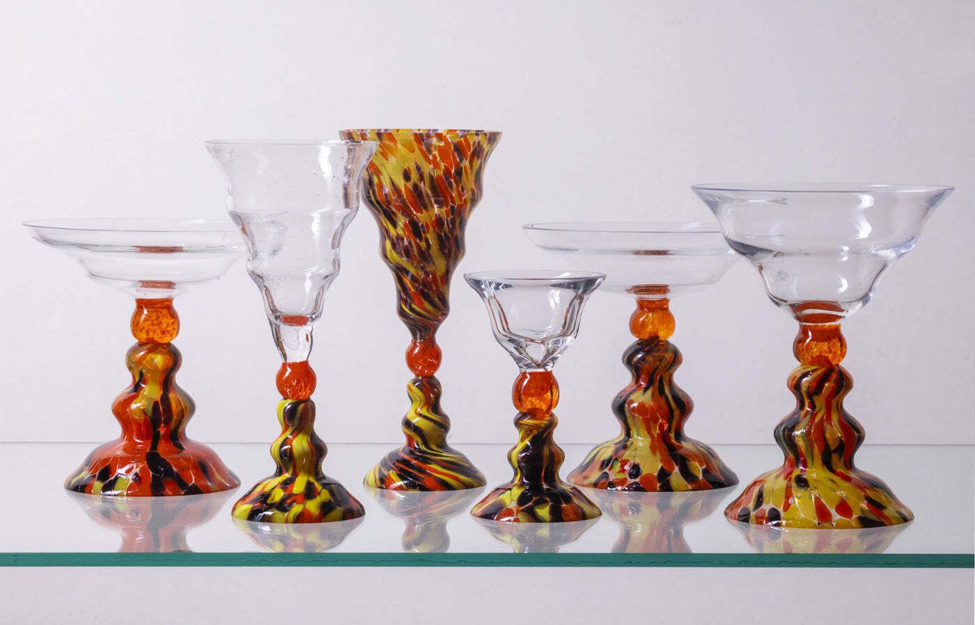 Vintage Set Van Zes Kelkglazen, Jaren 1950–1970 photo vintage