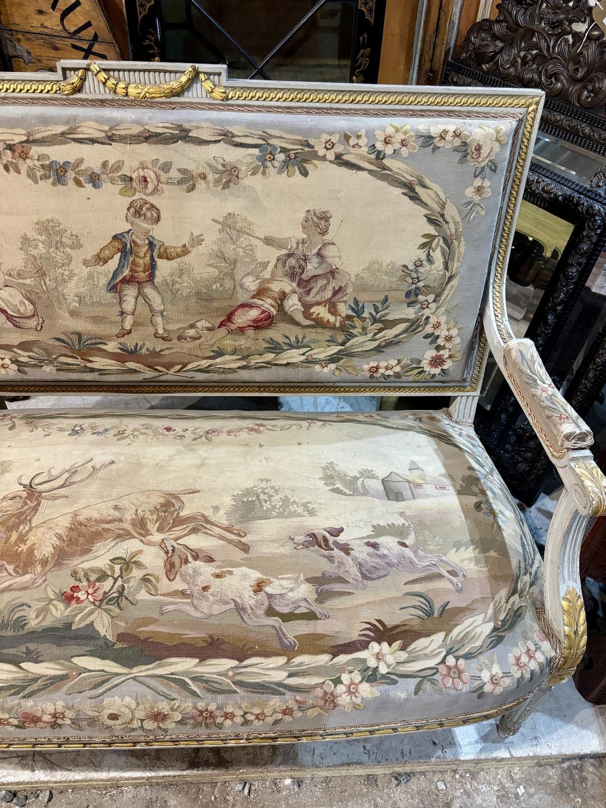 19th Century French Settee, 1800s photo 1995.0