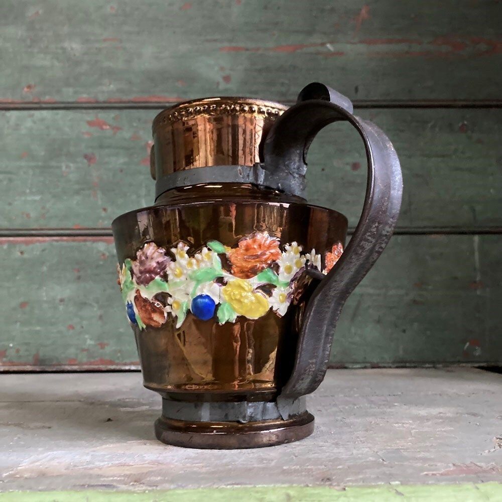 Tinker Repair Sunderland Jug, 1800s photo Home Decor