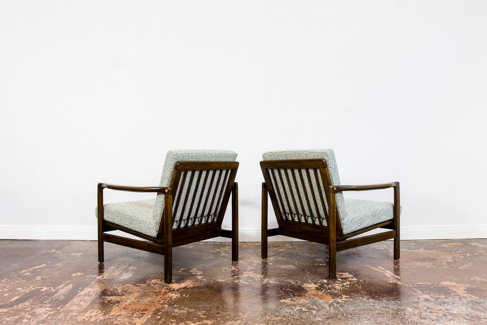 Furniture Vintage Club Chairs By Zenon Bączyk, 1960's, Set Of 2 photo