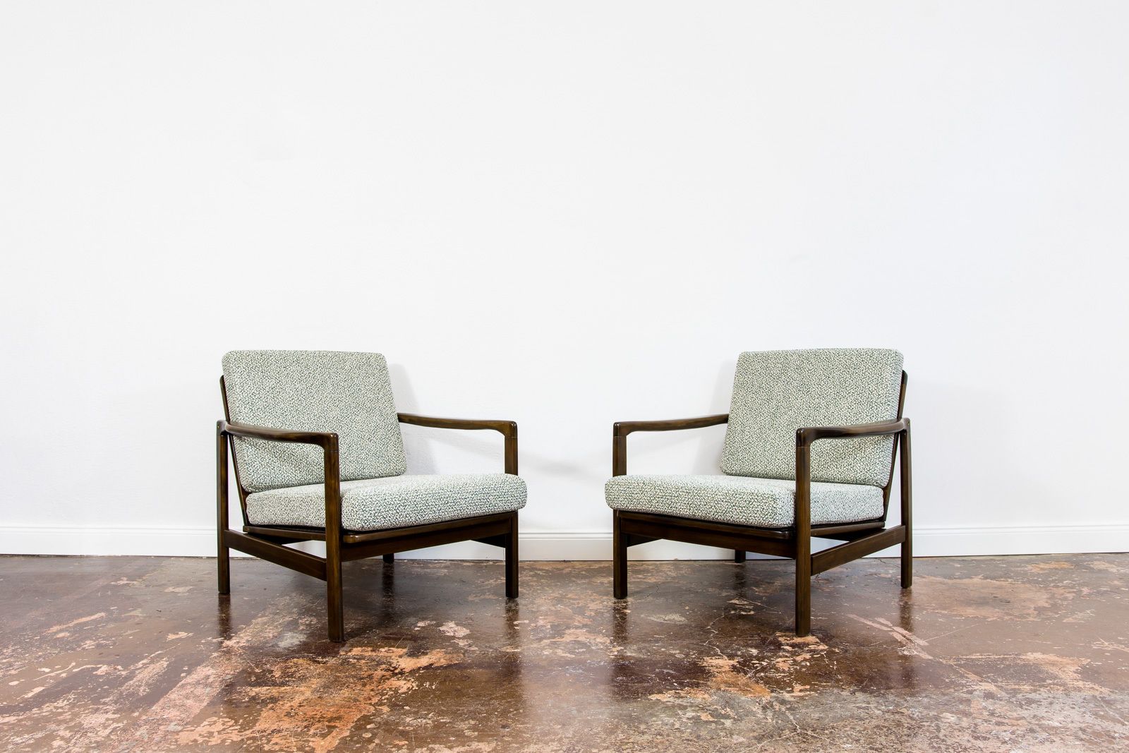 Vintage Club Chairs By Zenon Bączyk, 1960's, Set Of 2 photo 1300.0