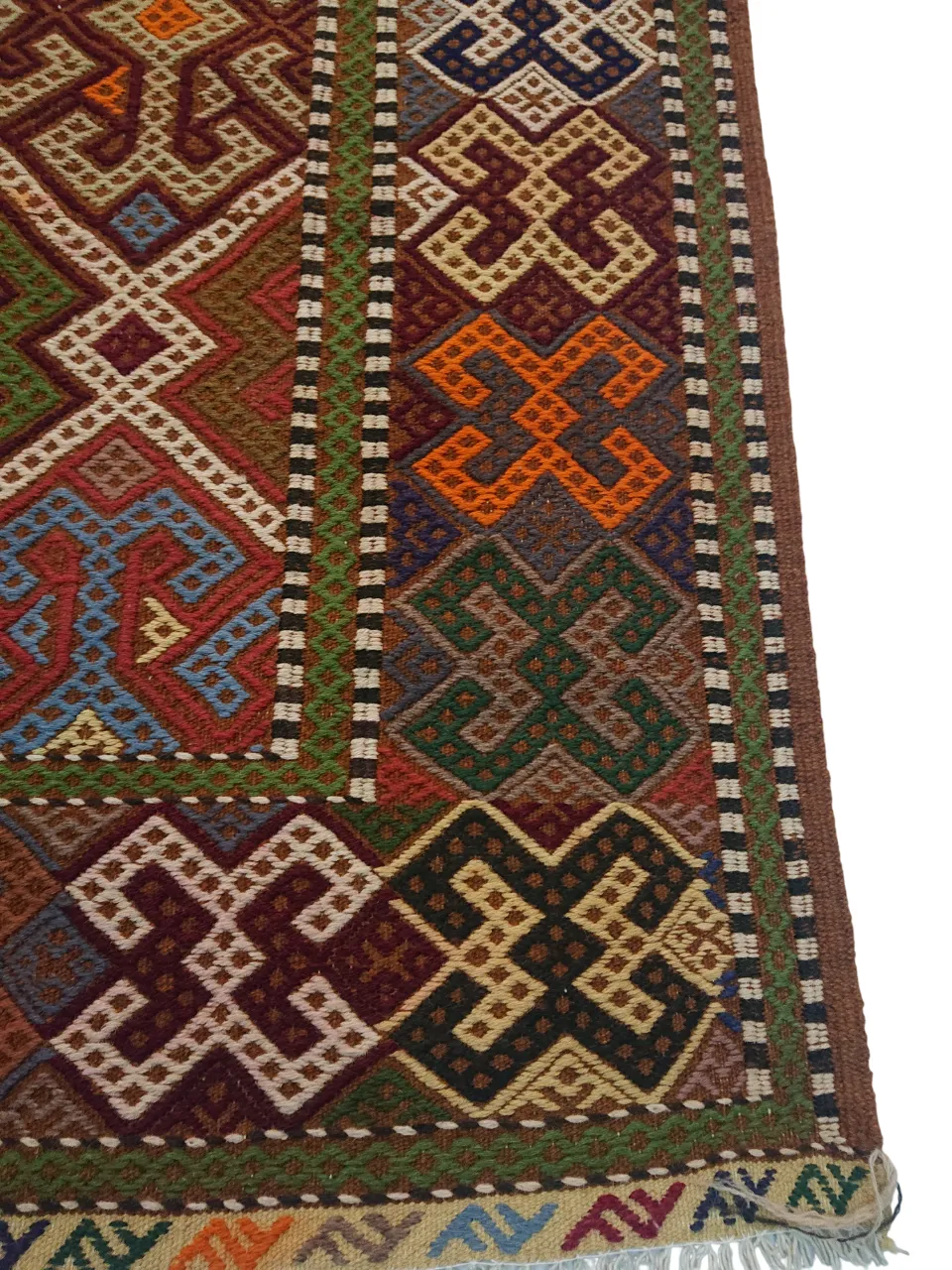 6x10 Soumak Colourful Caucasian Large Area Rug Handwoven Statement Piece photo Textiles