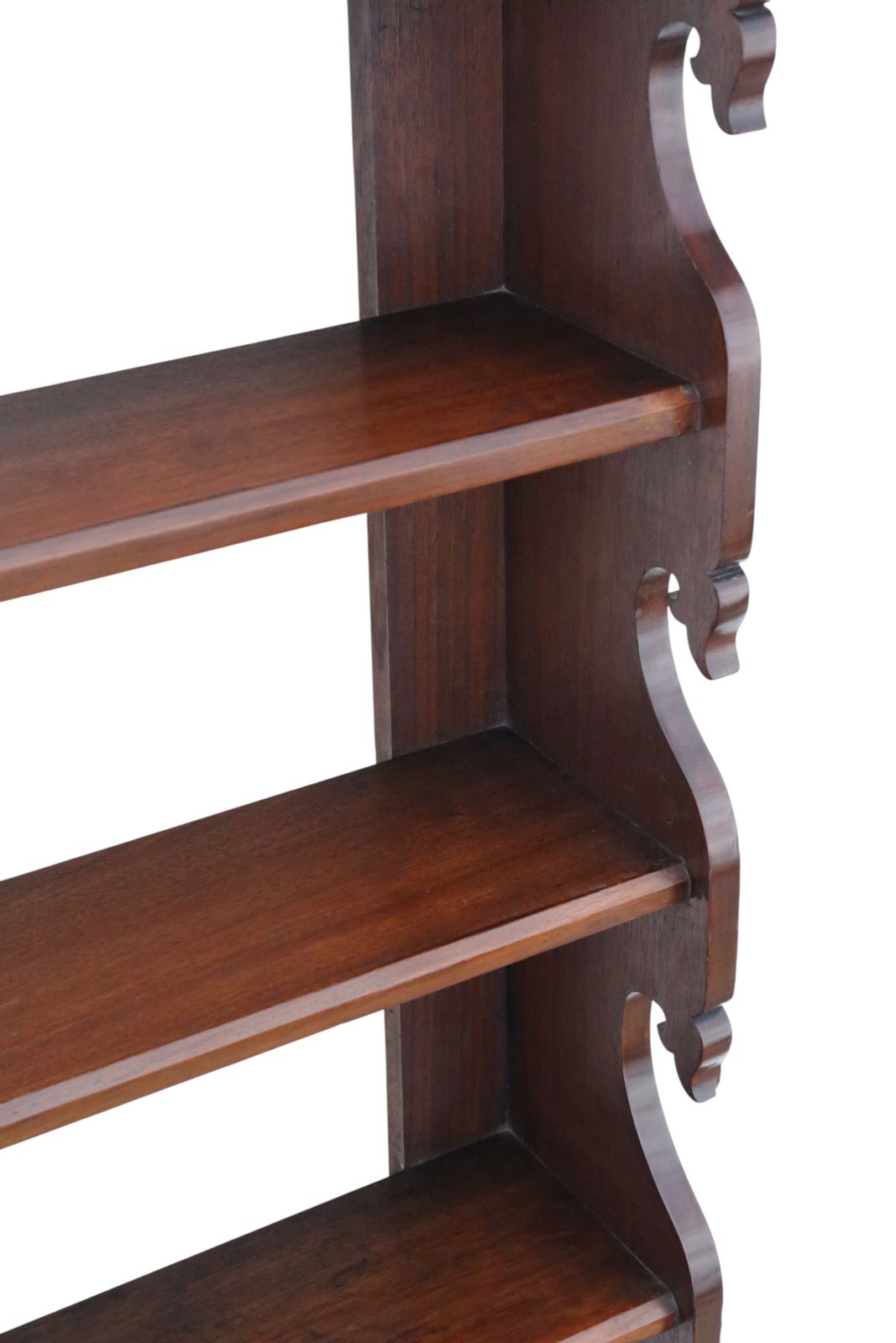 Antique 19th Century Mahogany Bookcase / Display Wall Shelves – Fine Quality photo Furniture