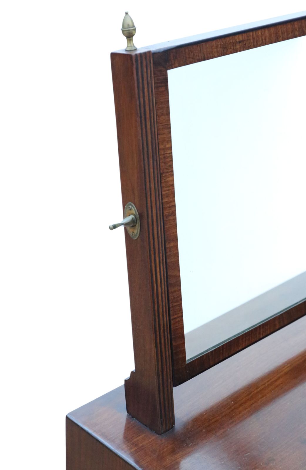 Antique Early 19th Century Georgian Mahogany Dressing Table Swing Mirror – Fine Quality photo for sale