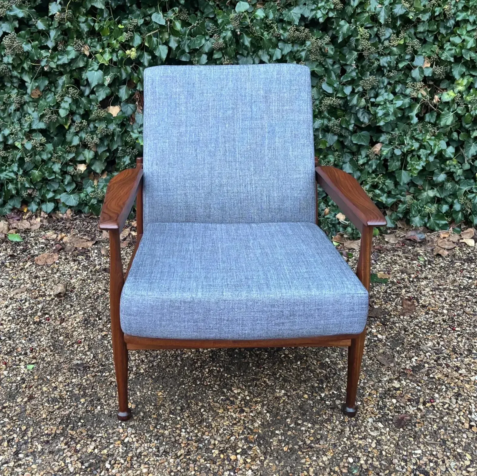 Vintage Guy Rogers Manhatten Reclining Teak Armchair C.1960 photo for sale