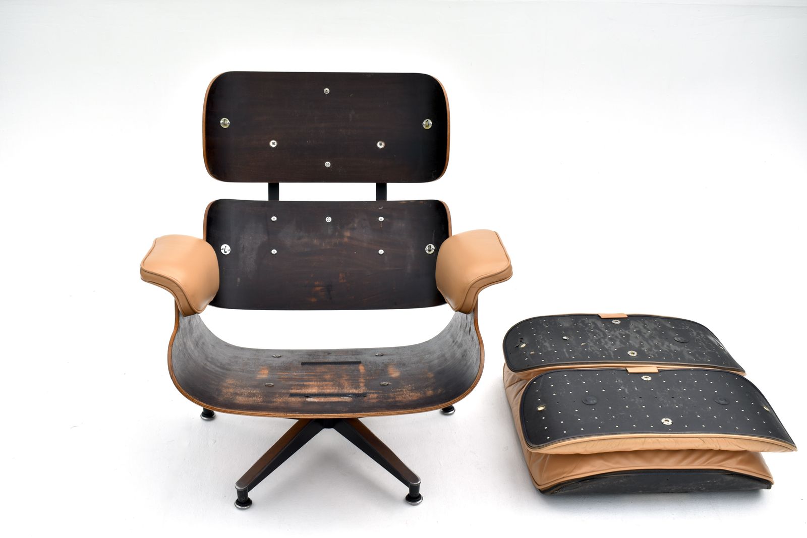 6995.0 Original 1960s Vintage Eames Lounge Chair For Herman Miller photo