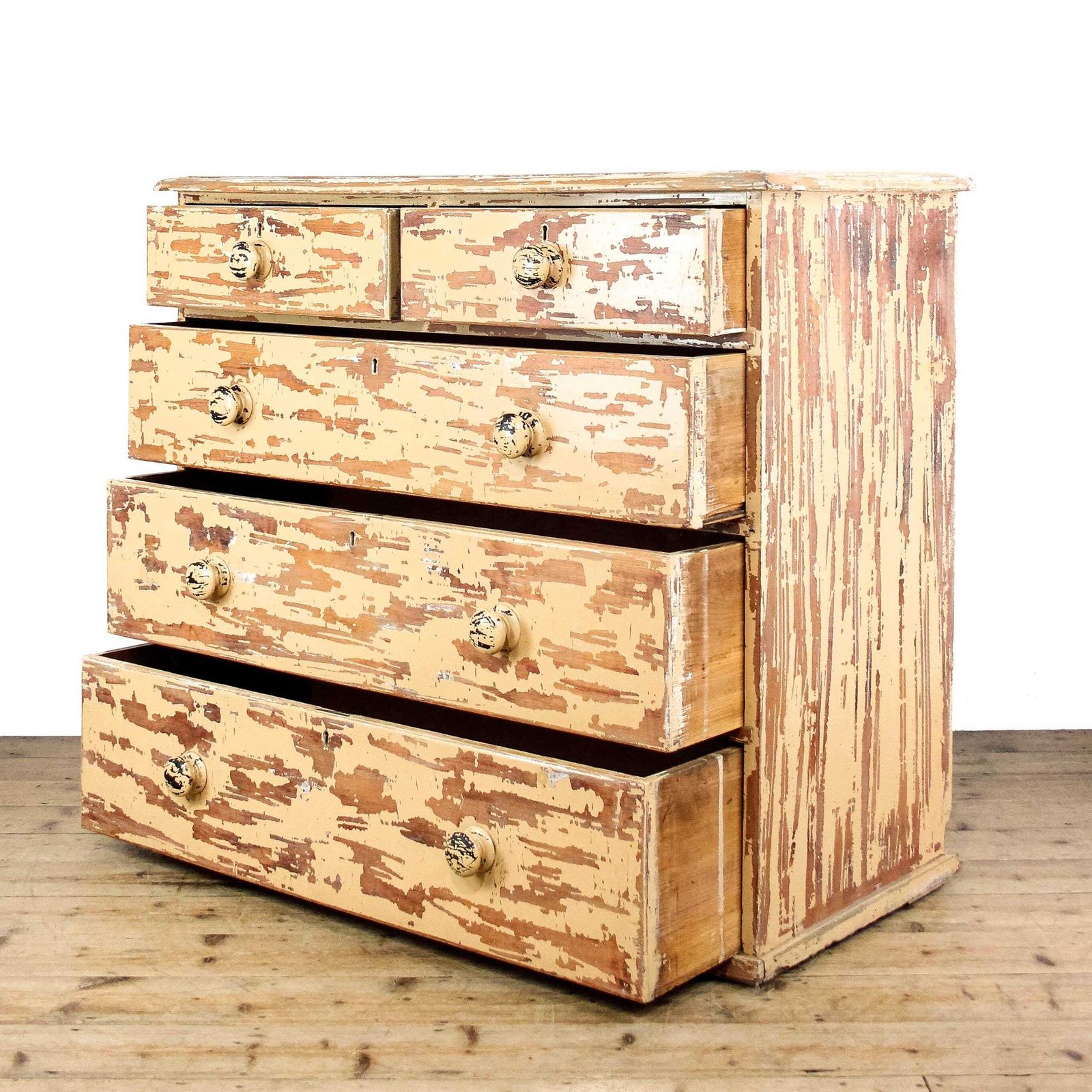Antique Painted Pine Chest Of Drawers | Antique Storage | Pine Drawers | Bedroom Furniture | Pine Furniture photo Furniture