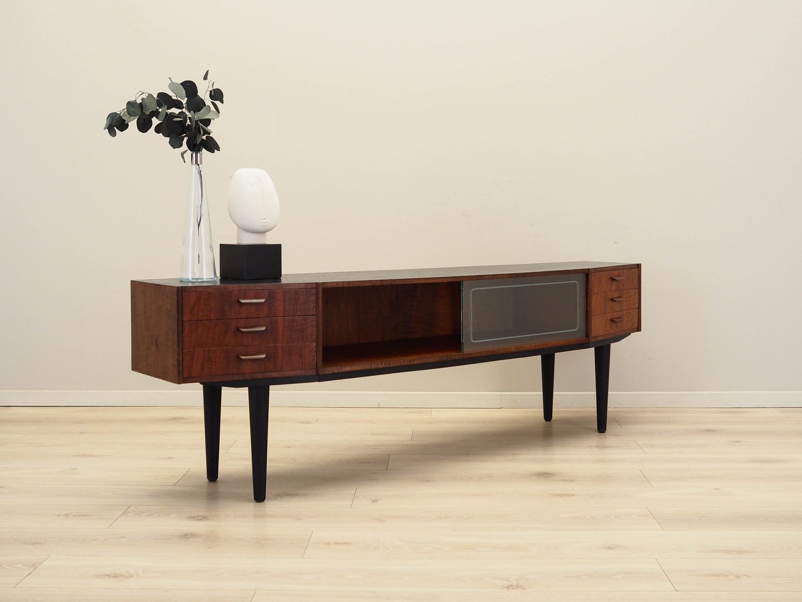 Walnut Lowboard, Danish Design, 1960s, Production: Denmark photo 1939.0
