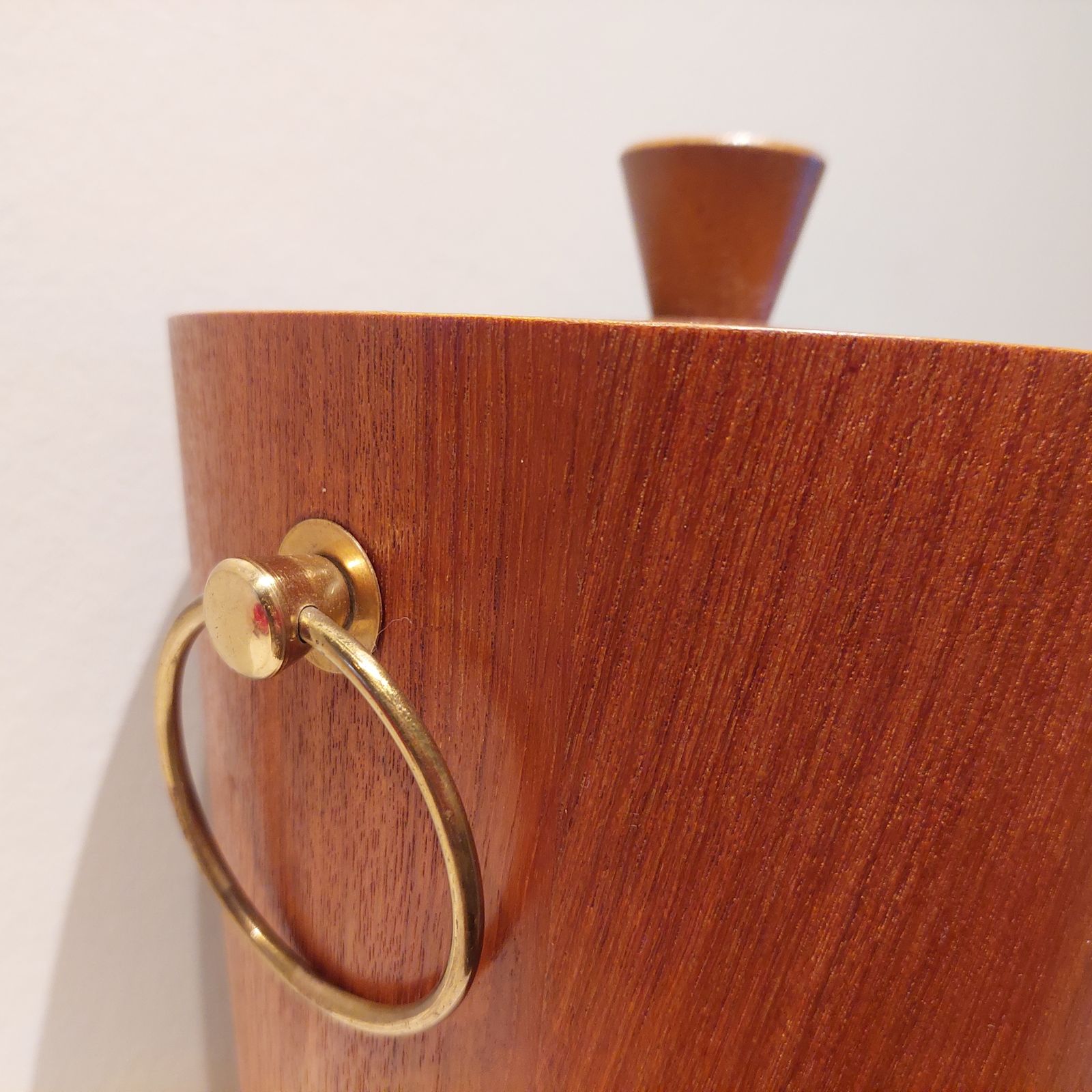 Mid Century Teak Ice Bucket  Tableware Drinkware Japan 60s photo Home Decor