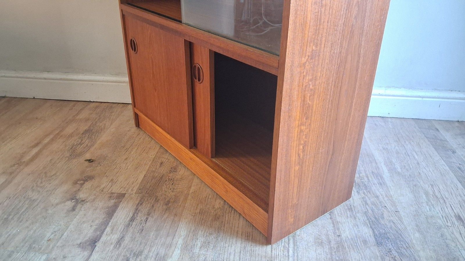 Delightful 1970's Teak Mid Century Drink S/Display Cabinet , Bookcase ,Cupboard photo for sale