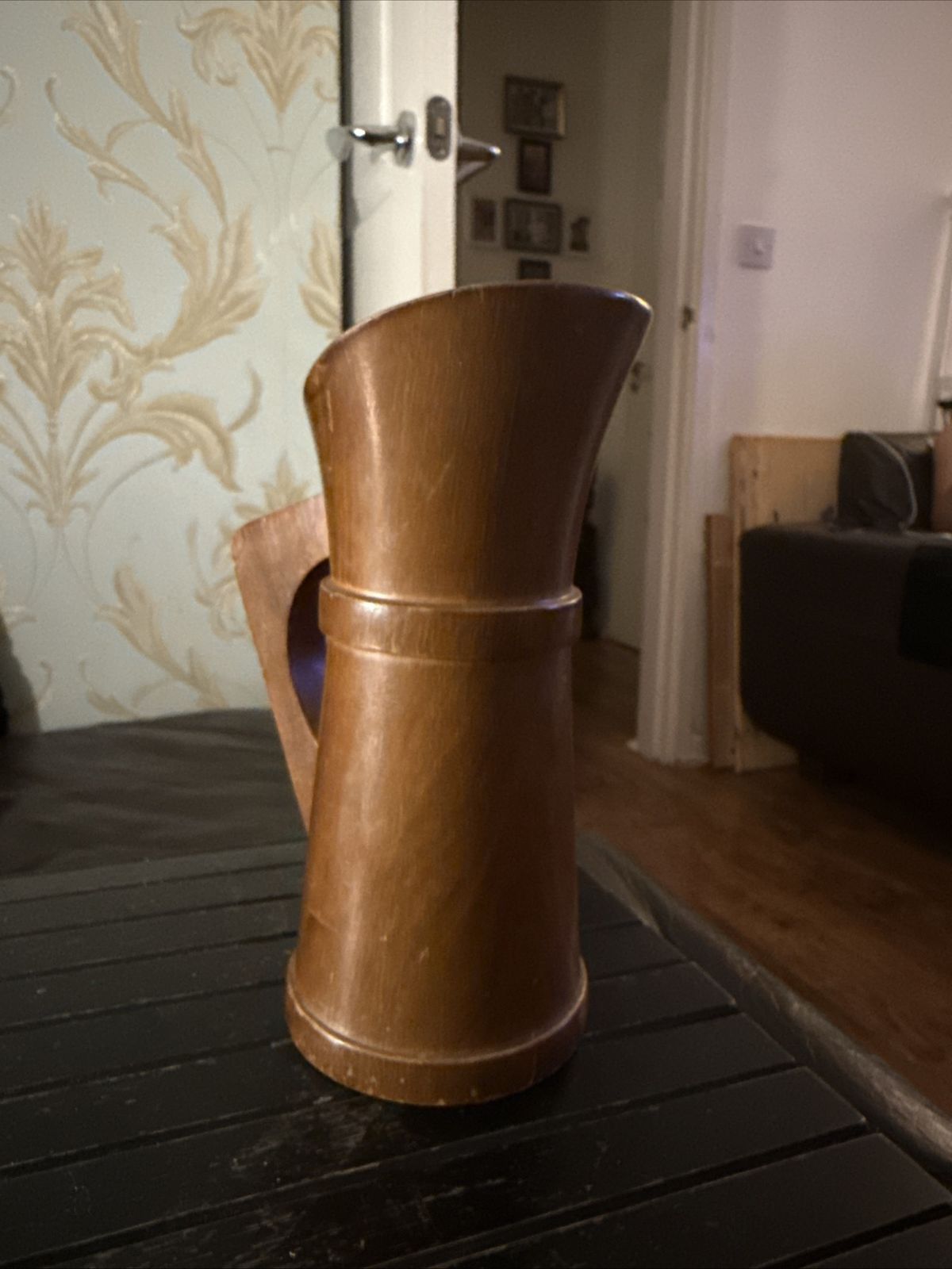 Hand Turned Wooden Pitcher – L’etacq Woodcraft (Jersey, Channel Islands) photo for sale