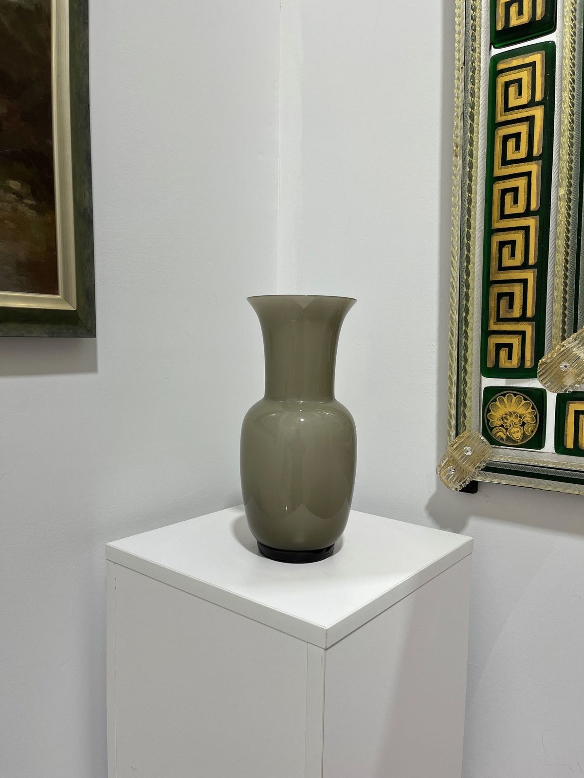 Opalino Vase By Venini Of Murano   Cream photo furniture