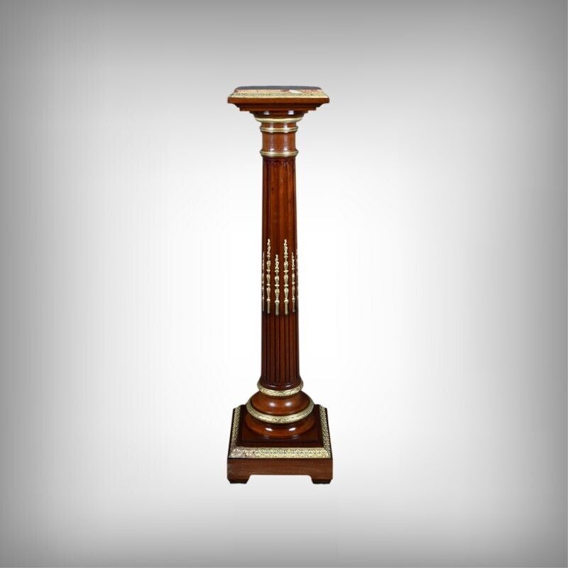 Mahogany Swivel Column, Napoleon III Style – 1900