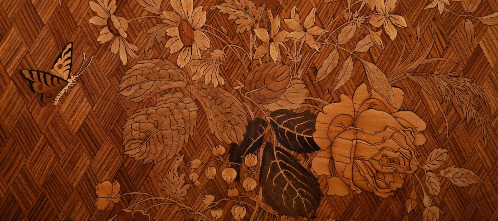 2830.0 A Marquetry Side Table In Precious Woods, Napoleon III Period – Mid 19th Century photo