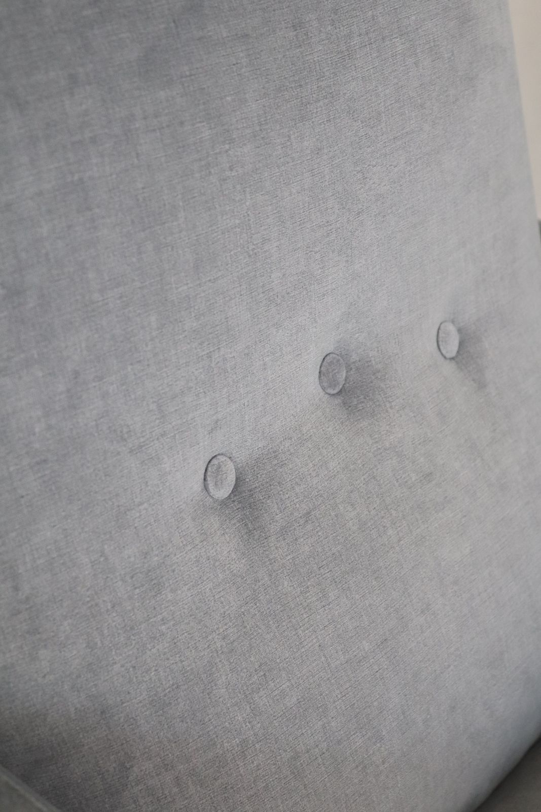 photo for sale Italian Midcentury Armchairs With Springs In Blue Grey New Velvet