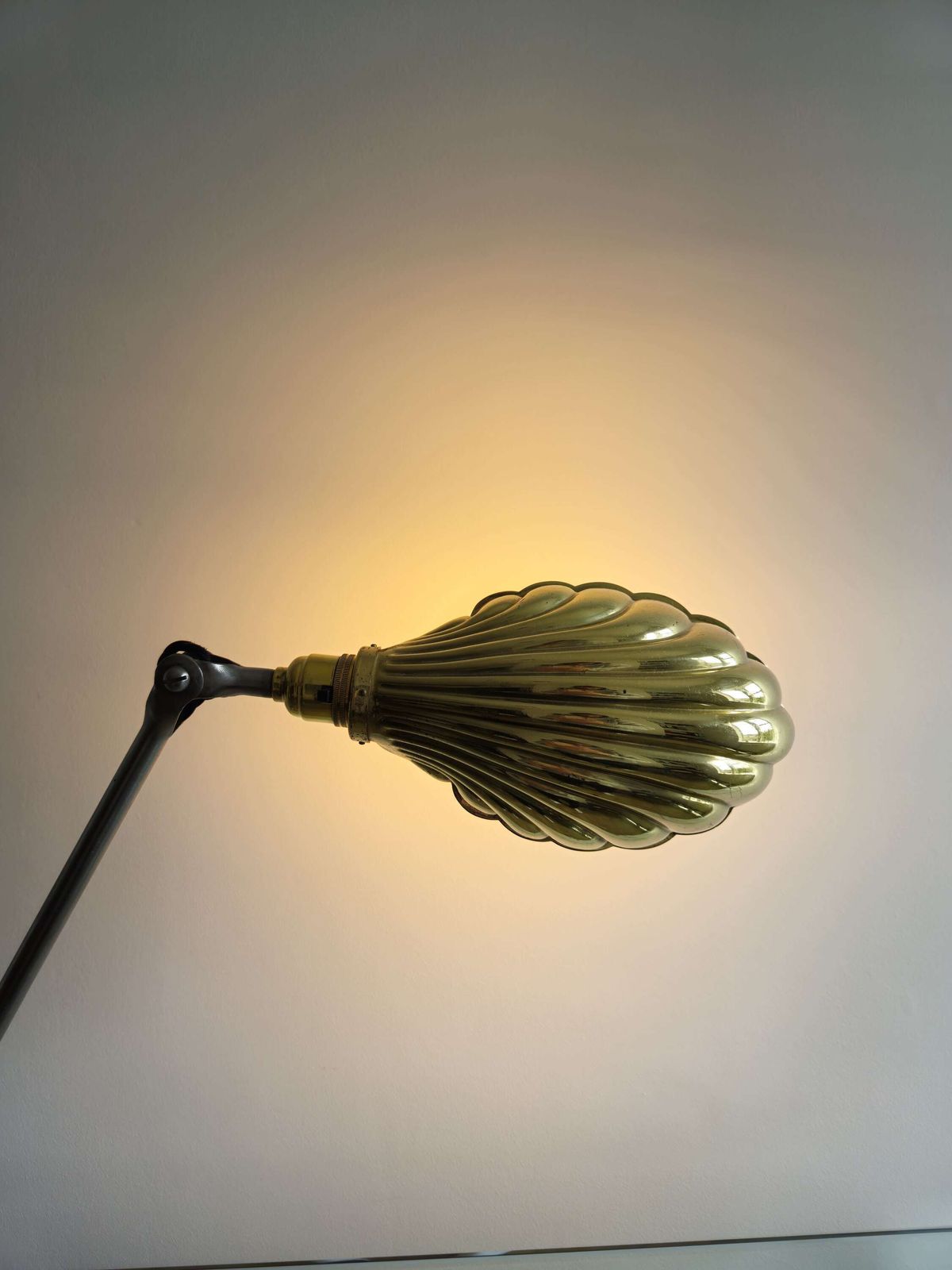 20th Century Industrial Dugdills Table Lamp With Scallop Shade photo Lighting