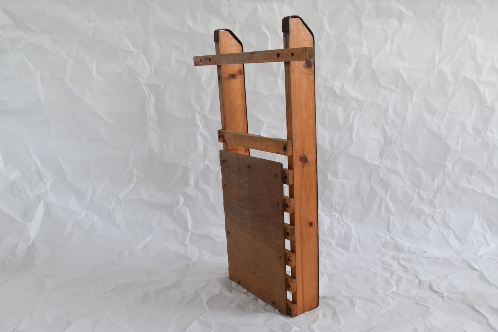 Vintage Wooden Slatted Sledge / Sleigh photo furniture
