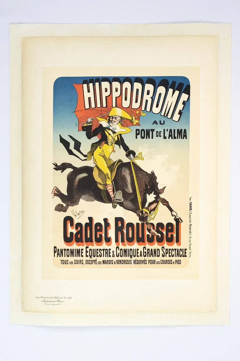 Affiche « Cadet Roussel » par Jules Chéret - Maîtres de l'affiche pl. 125, 1898 (d'après 1882)