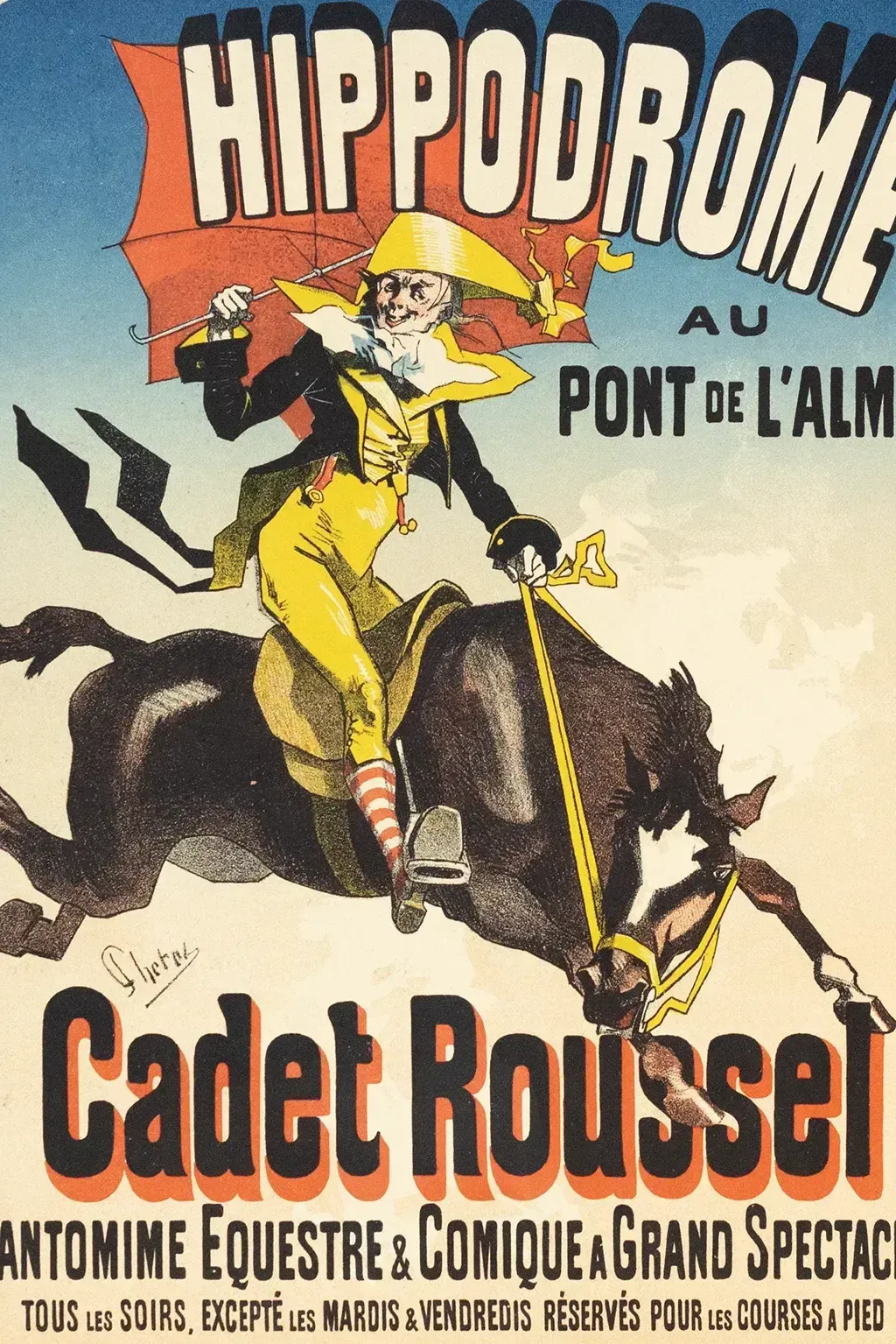 Poster "Cadet Roussel" van Jules Chéret – Maîtres De L'affiche Pl.125, 1898 (naar 1882) photo for sale