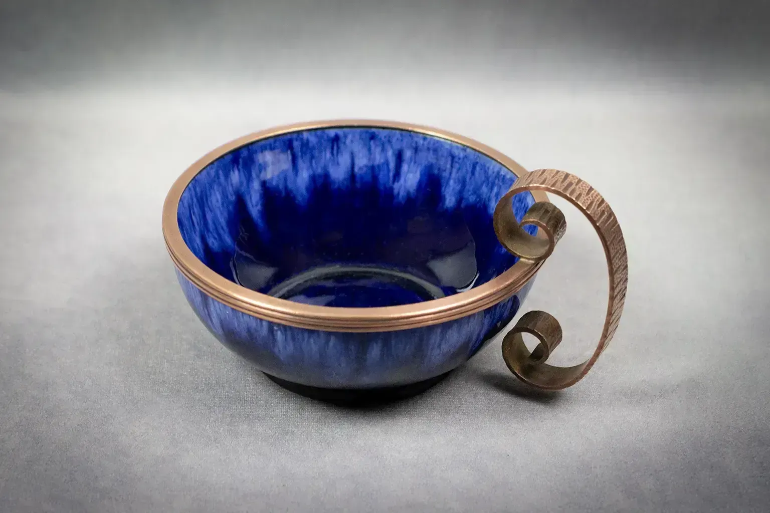 Art Nouveau “Marquise De Sévigné” Bowl By André Villien – Enameled Earthenware And Wrought Iron, Circa 1910