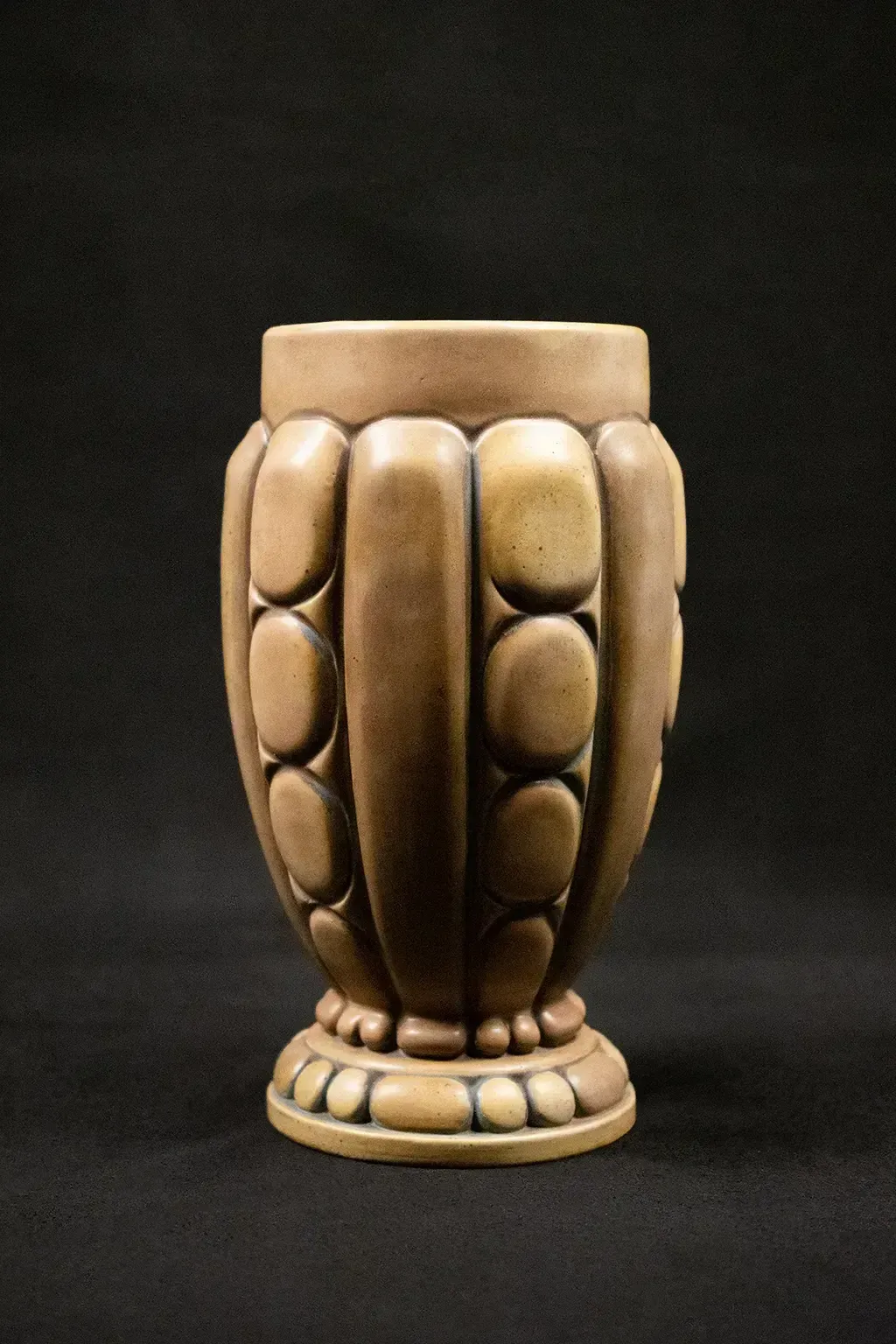 Baluster Vase In Stoneware By Joseph Mougin   Early 20th Century French Ceramic