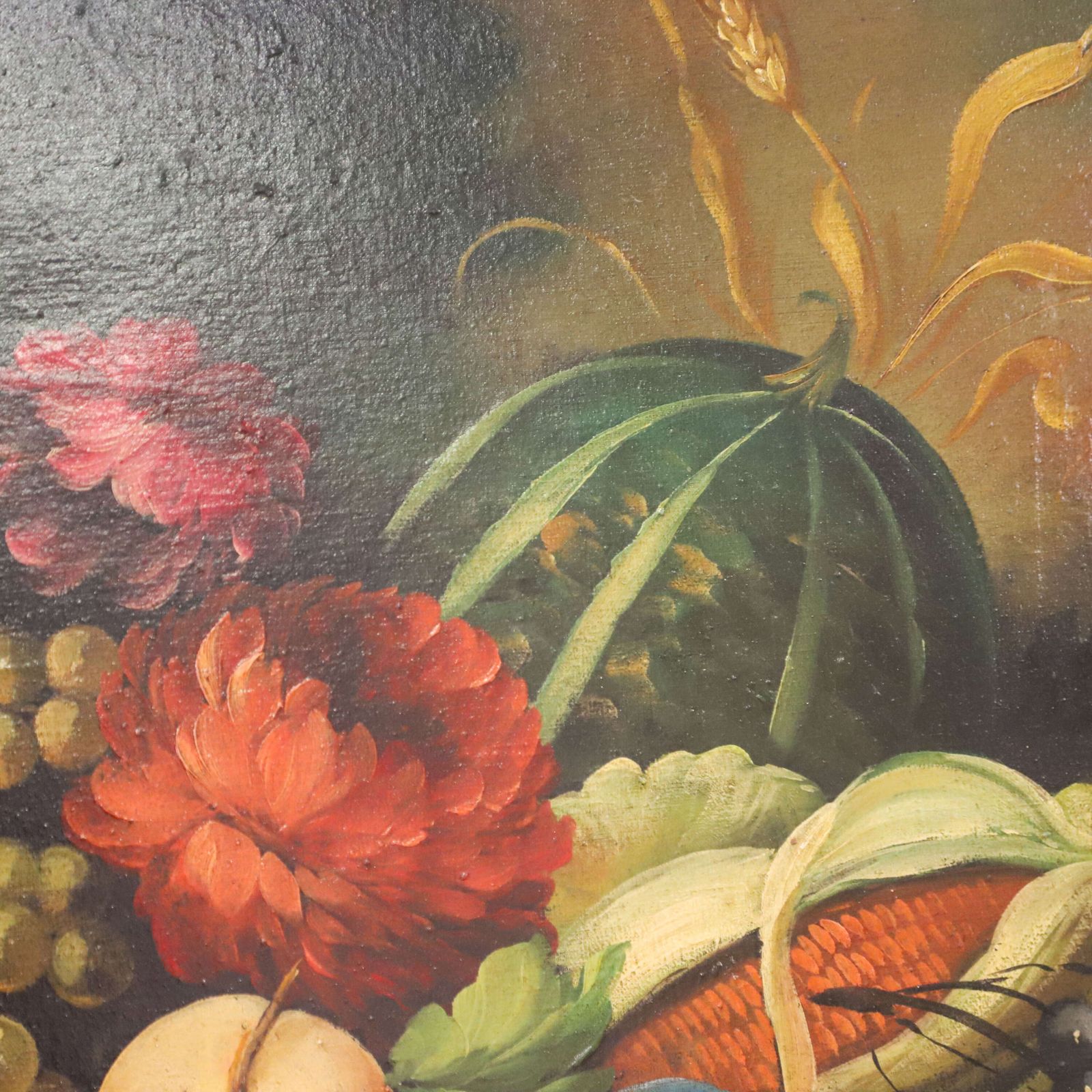 20th Century Italian Oil On Canvas Still Life Painting Of Fruit photo 250.0