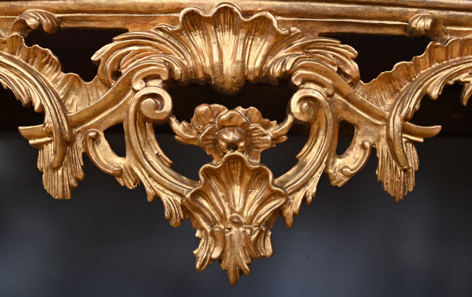 Important Wall Lamp Console In Golden Wood, Louis XV – Style Mid 20th Century photo vintage