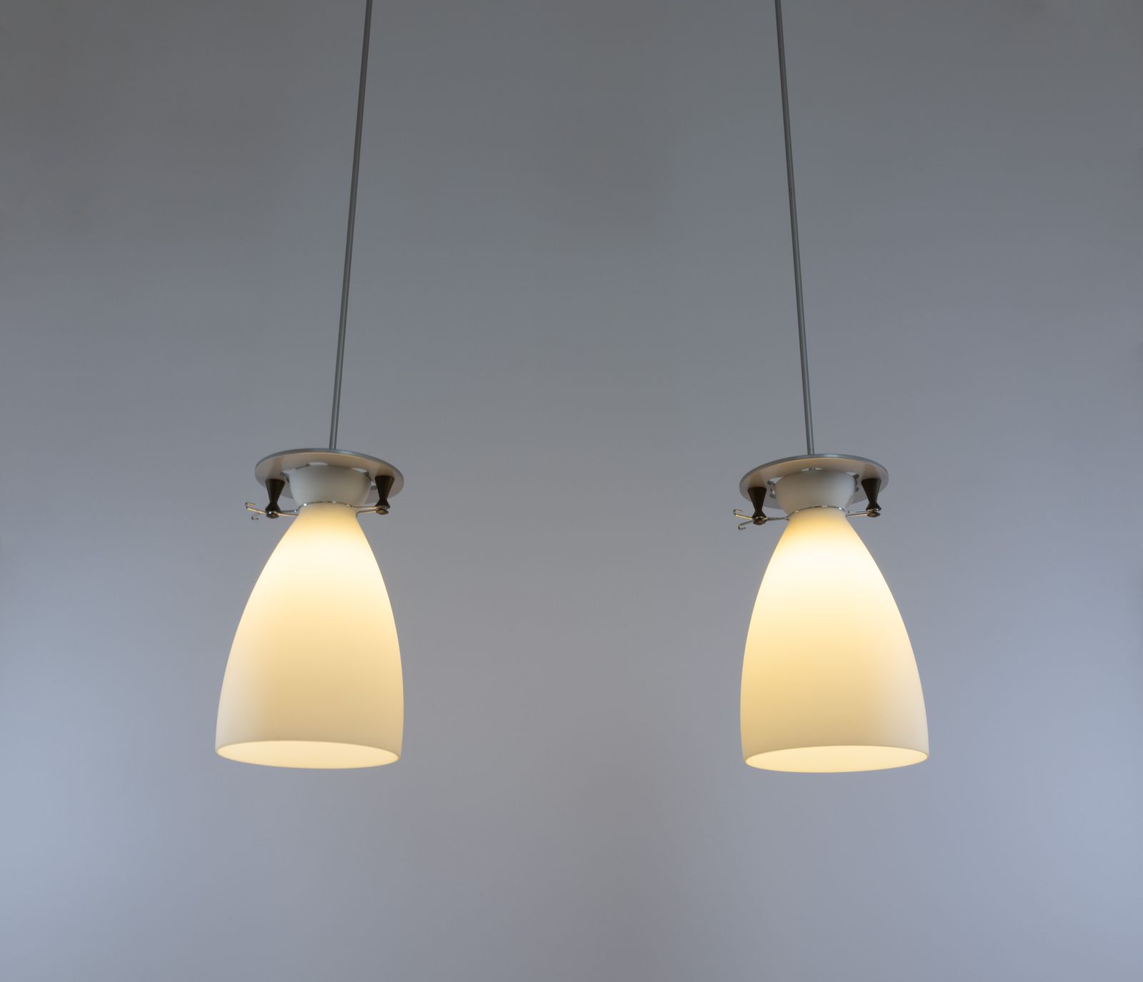 Pair Of Franceschina Pendants By Umberto Riva For Fontana Arte, 1980s photo Lighting