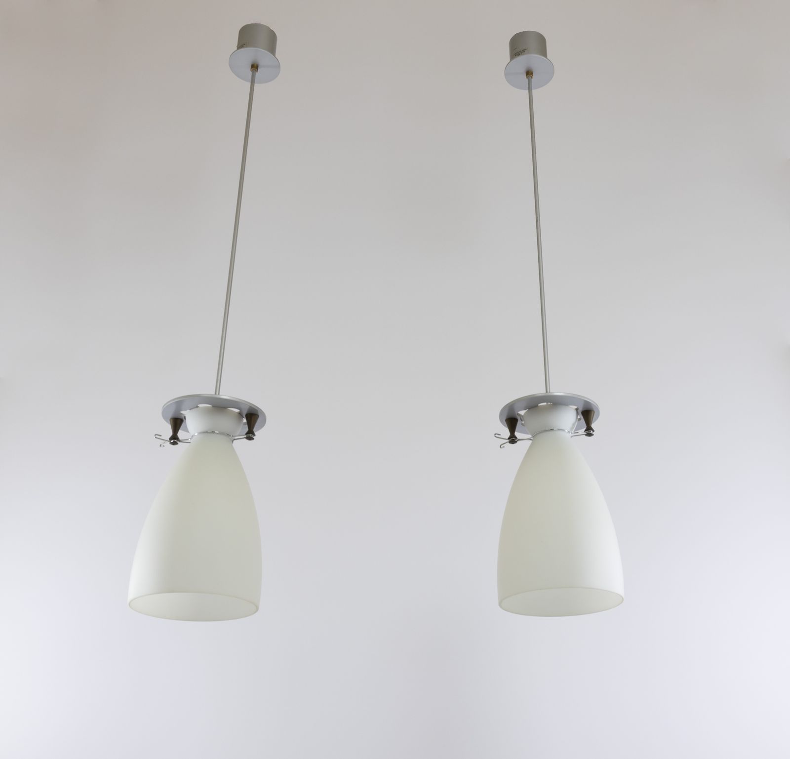 Lighting Pair Of Franceschina Pendants By Umberto Riva For Fontana Arte, 1980s photo