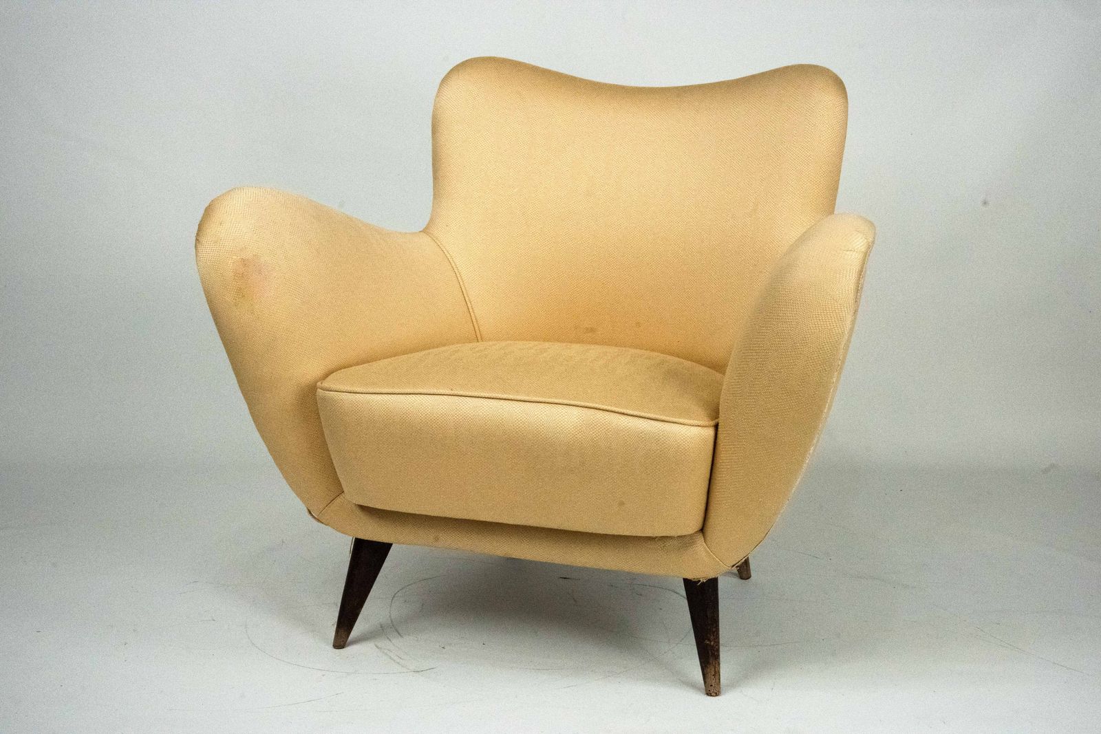 photo furniture Guglielmo Veronesi Sculptural Lounge Armchair, Italy, 1950s