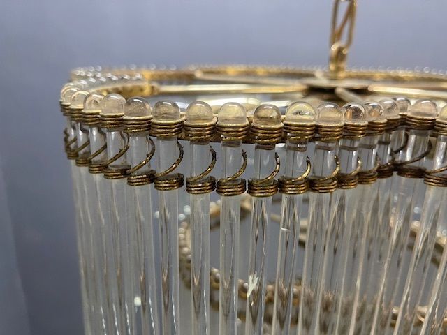 photo furniture Murano Glass Rod Chandelier 1960’s
