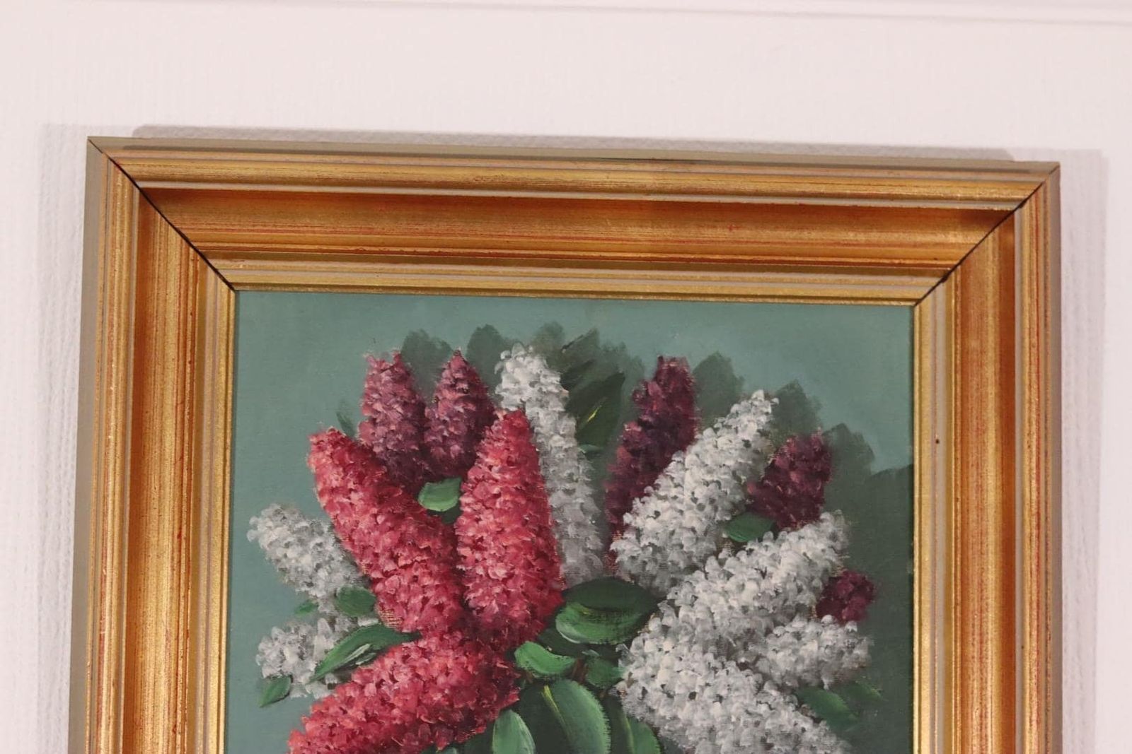 Original Swedish Oil On Panel – “Flower Still Life” – Indistinctly Signed, Vintage & Framed  38 × 30 Cm (15" × 11.8") photo vinterior