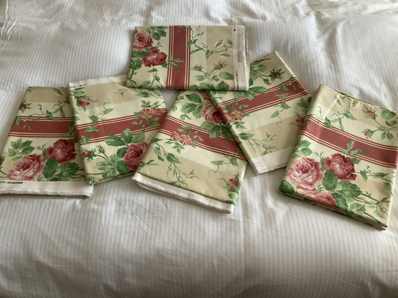 Jane Churchill ‘Pemberley’ Vintage Curtain Fabric Unused.  6x3m Length (18m Total) photo for sale