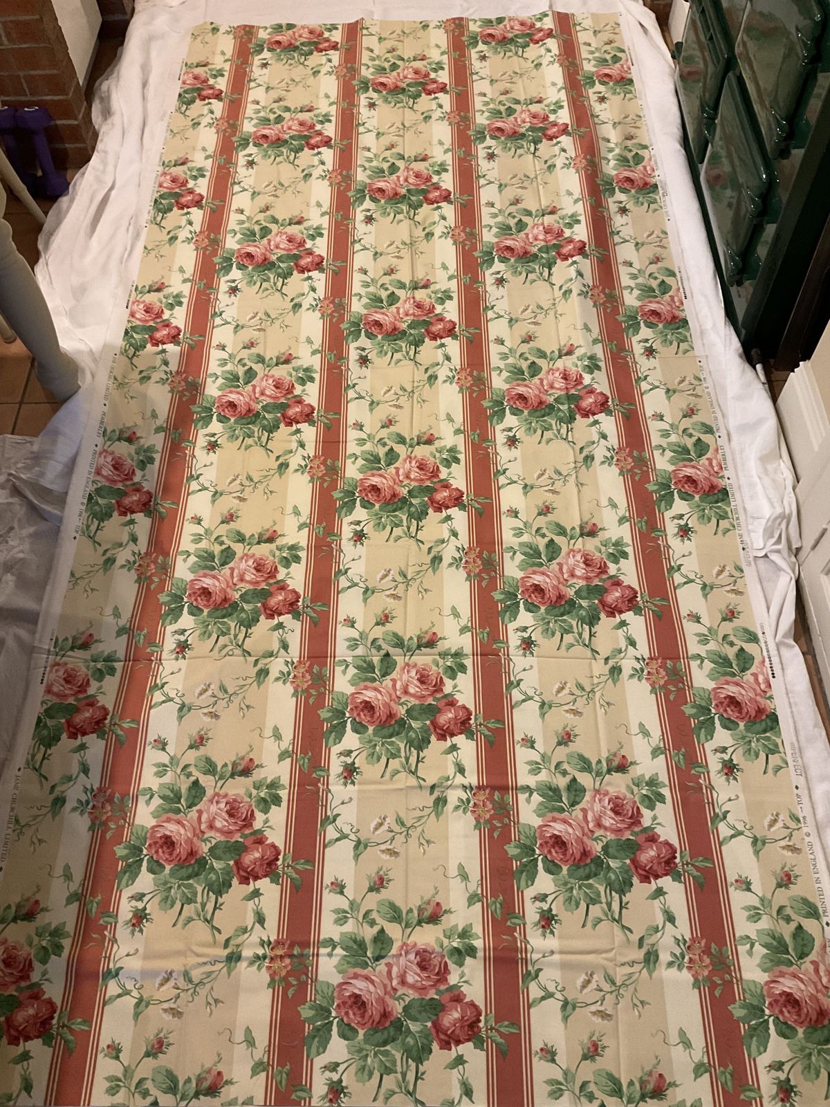 photo for sale Jane Churchill ‘Pemberley’ Vintage Curtain Fabric Unused.  6x3m Length (18m Total)