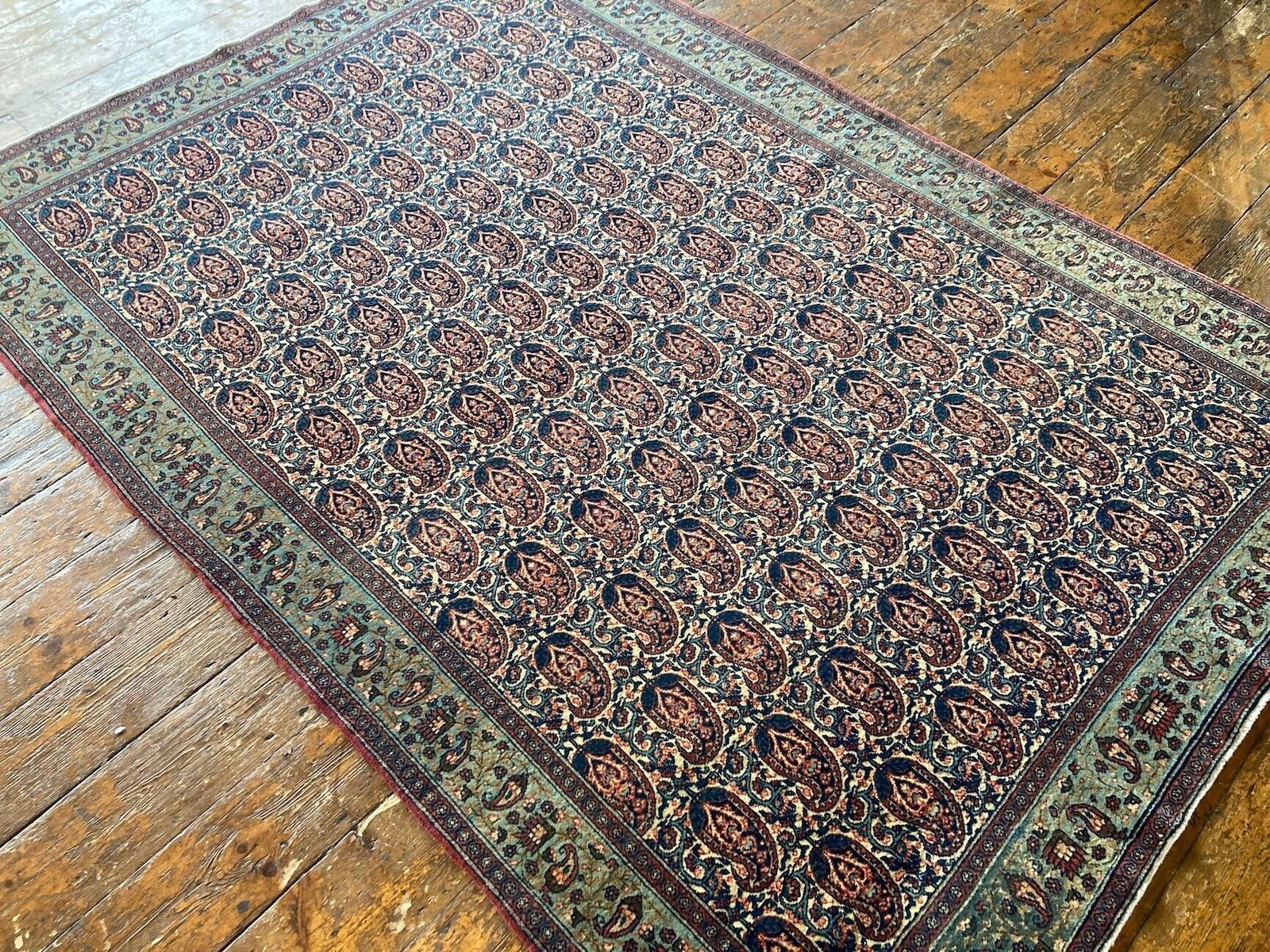 Antique Qum Rug 2.00m X 1.36m, 1910s photo Textiles