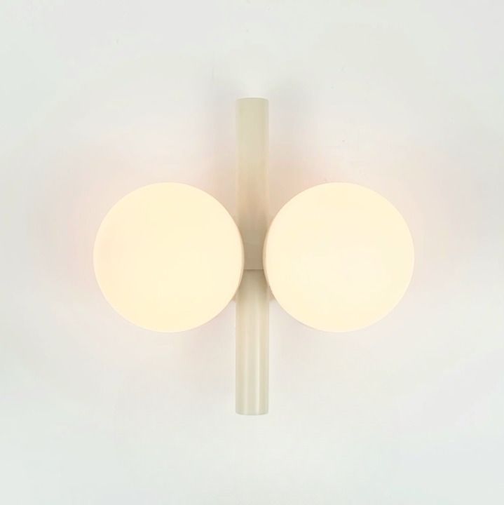 Mid Century Space Age Opaline Glass Wall Lamp From Kaiser Leuchten, Germany, 1960s photo Lighting
