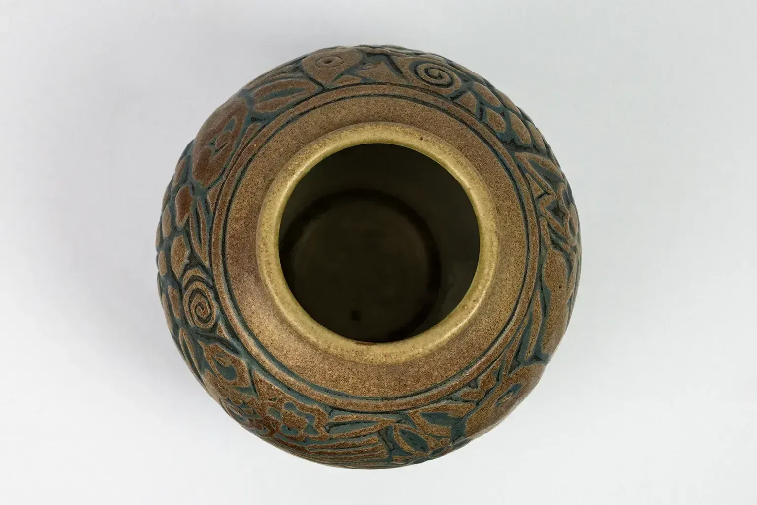 Vase boule Art déco - Mougin & Gaston Ventrillon (Nancy) photo vintage