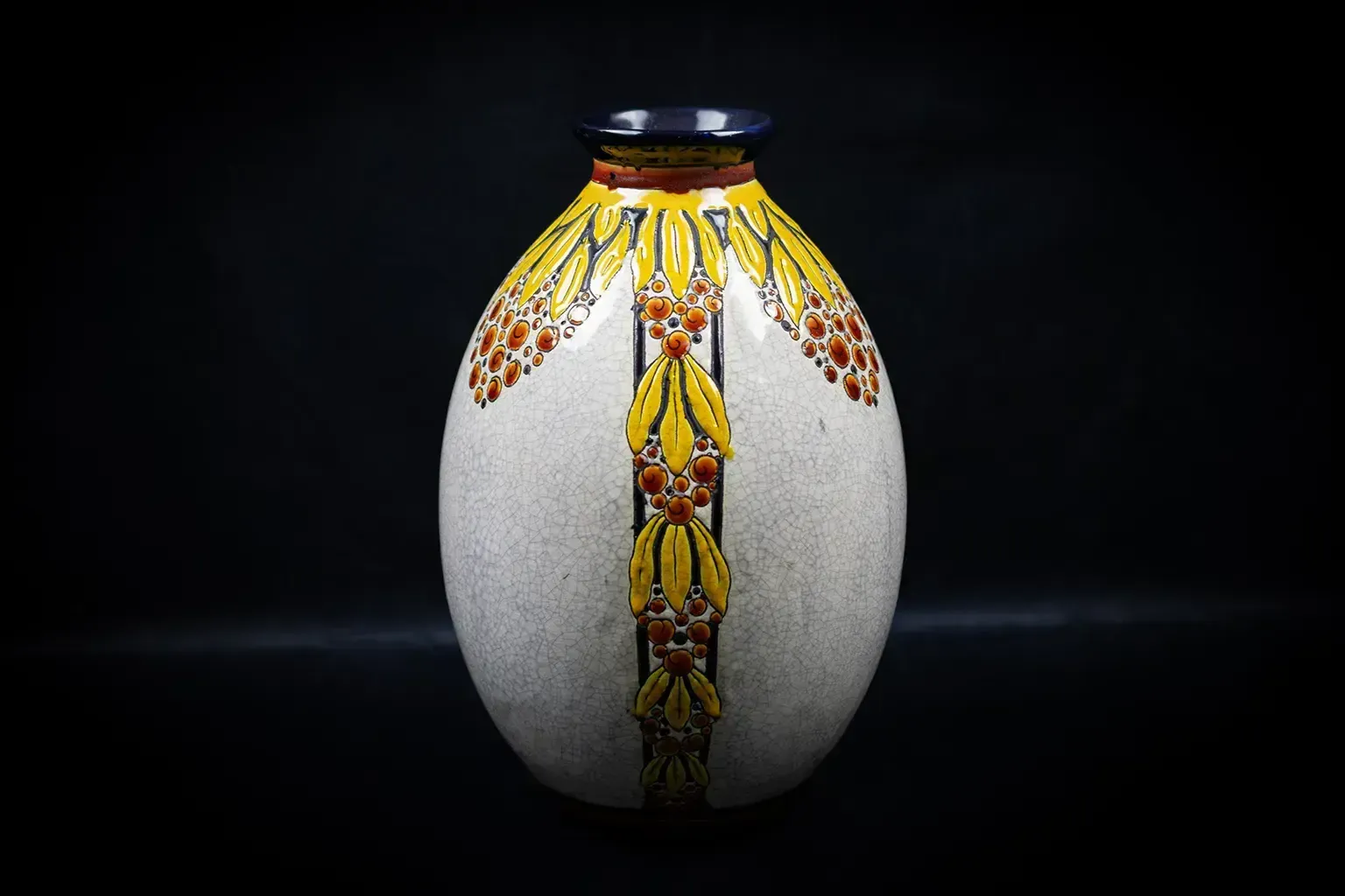photo furniture Vase en faïence craquelée Charles Catteau (D.746)