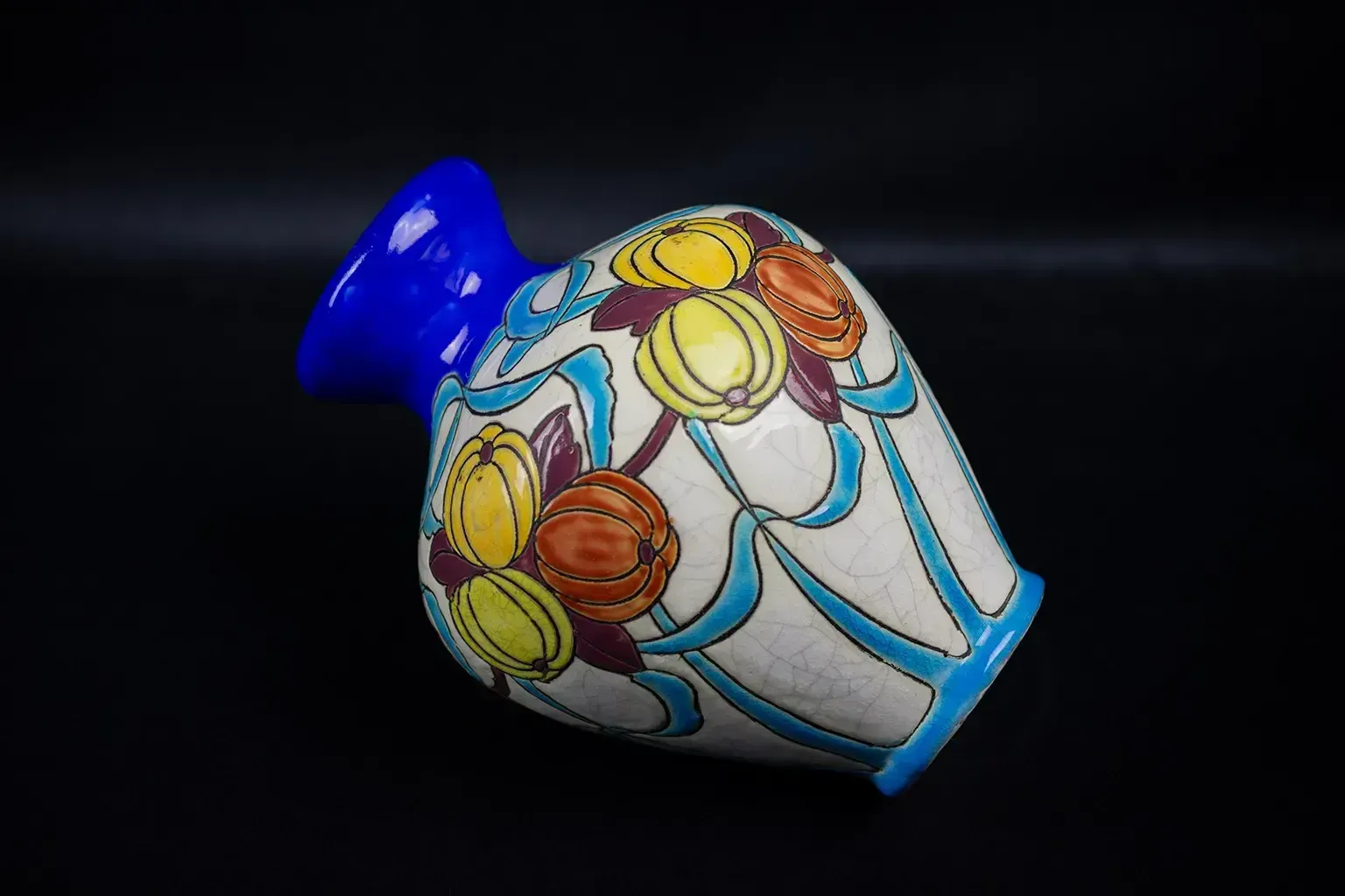Small Vase With Detached Neck By Charles Catteau For Keramis photo vintage
