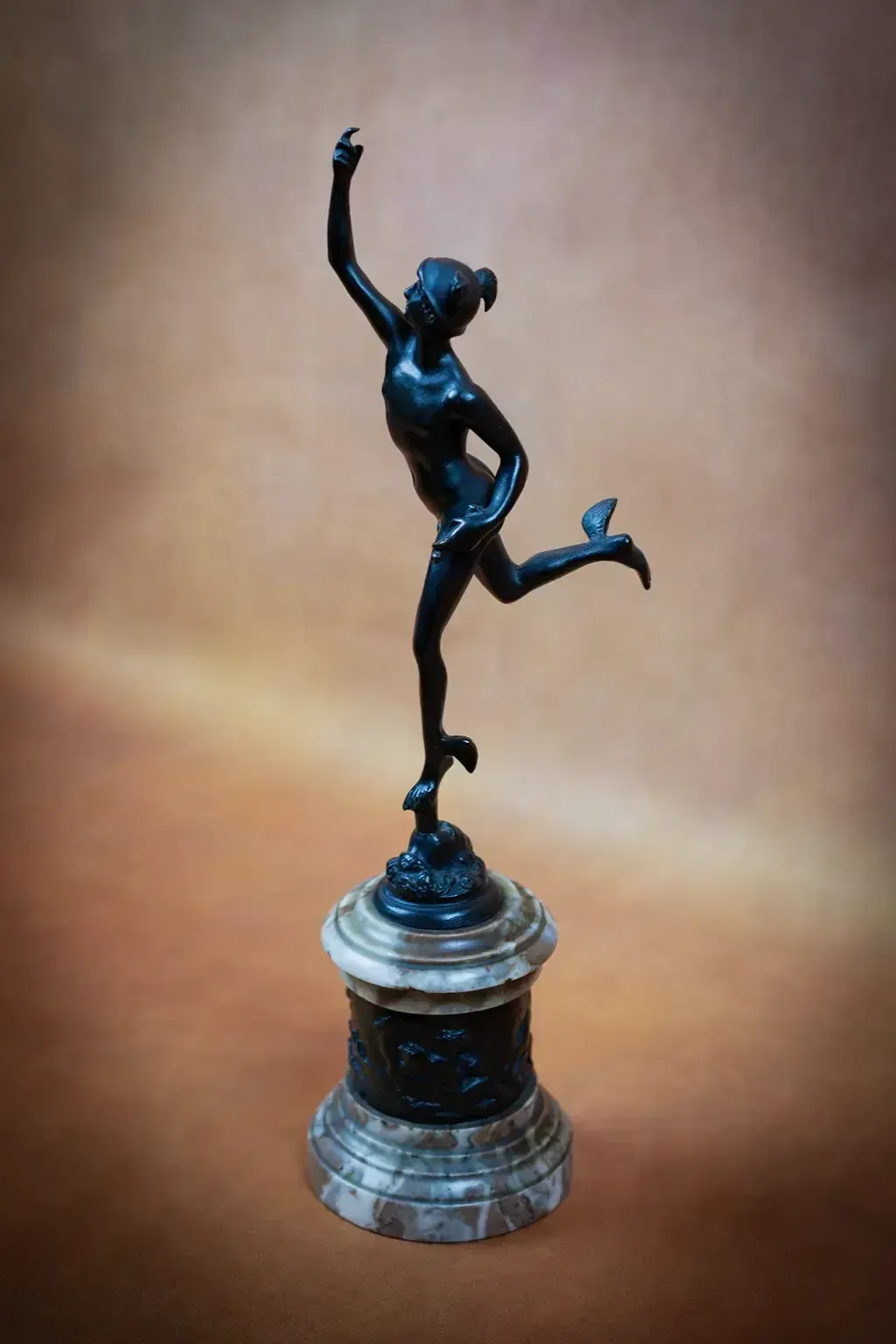 Allegorical Sculptures Of Mercury And Abundance Inspired By Jean De Bologne And Clodion photo vinterior