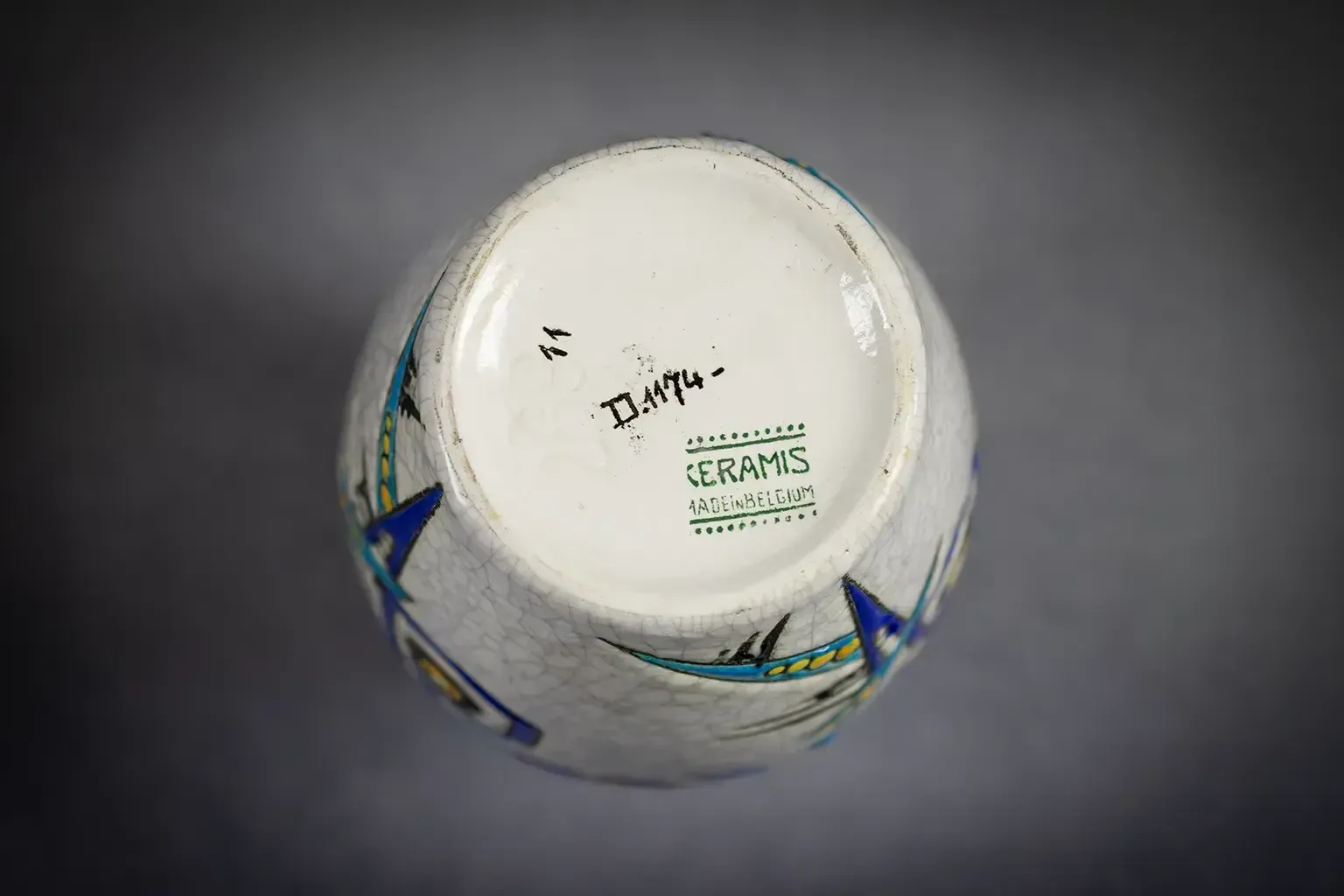 900.0 Vase Art Déco fuselé Keramis (D.1174) photo