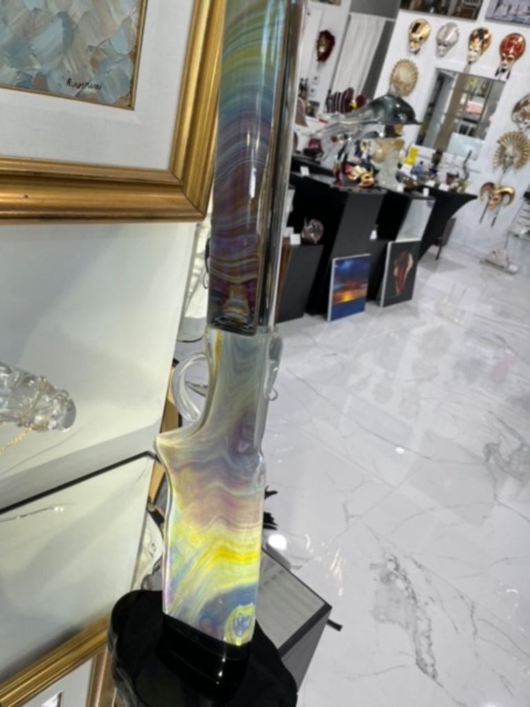 Murano Glass Sculpture For The Hunting Enthusiast photo furniture