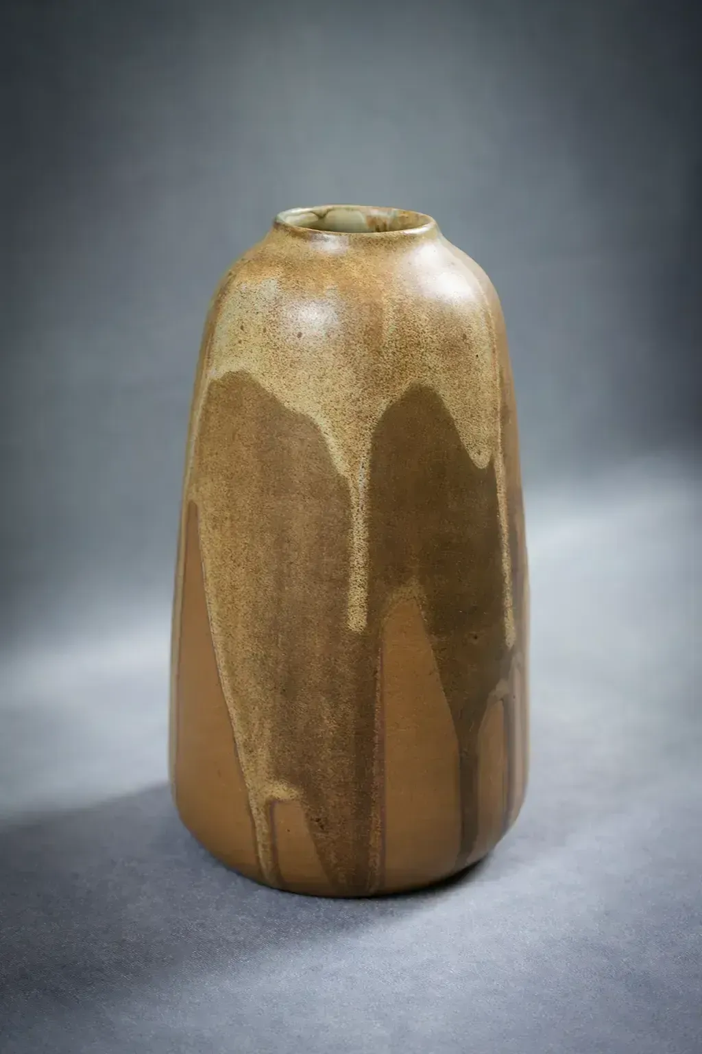 Vase Léon Pointu en grès émaillé photo for sale