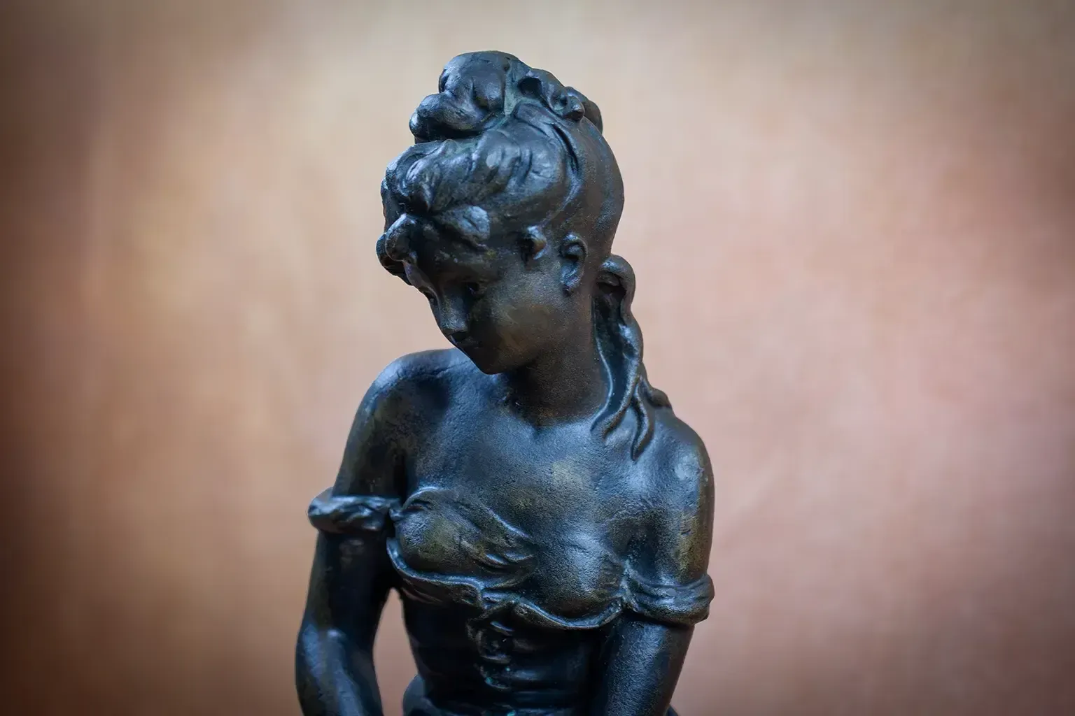 Bronze Sculpture Of A Woman With A Jug By Hippolyte Moreau photo buy