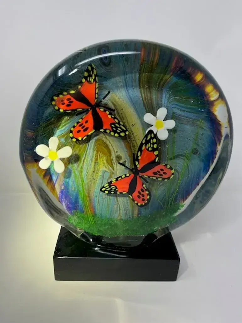 photo furniture Butterfly Terrarium Made Of Murano Glass